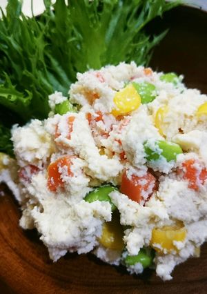 豆腐でしっとり！おからサラダ-レシピのメイン写真