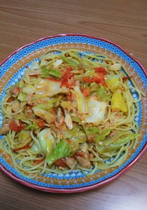 ☆キャベツとツナのトマトチーズパスタ☆-レシピのメイン写真