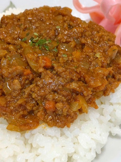 肉そぼろリメイク簡単レンジでキーマカレー-レシピのメイン写真