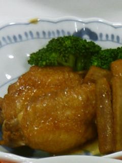 鶏手羽肉ごぼうのさっぱり煮-レシピのメイン写真
