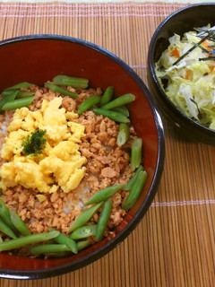 鮭のそぼろ丼(健康食)-レシピのメイン写真