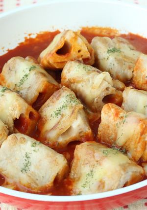 れんこんの肉巻き（インボルティーニ）-レシピのメイン写真