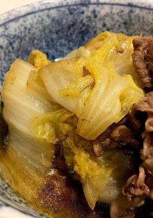【ホットクック】白菜と牛肉のすき焼き風-レシピのメイン写真