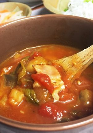 トマト缶で簡単！美味しいトマトスープ！-レシピのメイン写真