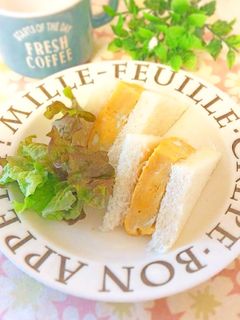 レンジで簡単☆厚焼き卵サンド-レシピのメイン写真