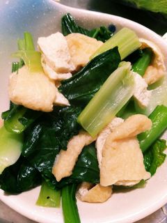 子供絶賛!小松菜と油揚げのおひたし-レシピのメイン写真