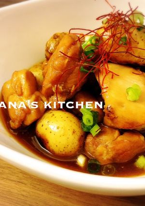 鶏もも肉とじゃがいものテリテリ甘辛煮♪♪-レシピのメイン写真