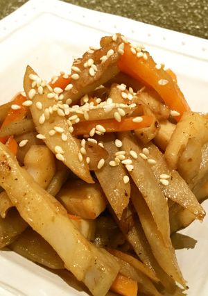 ゴボウ☆人参☆レンコンの炒め煮-レシピのメイン写真