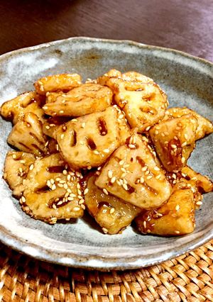 レンコン黒酢炒め-レシピのメイン写真