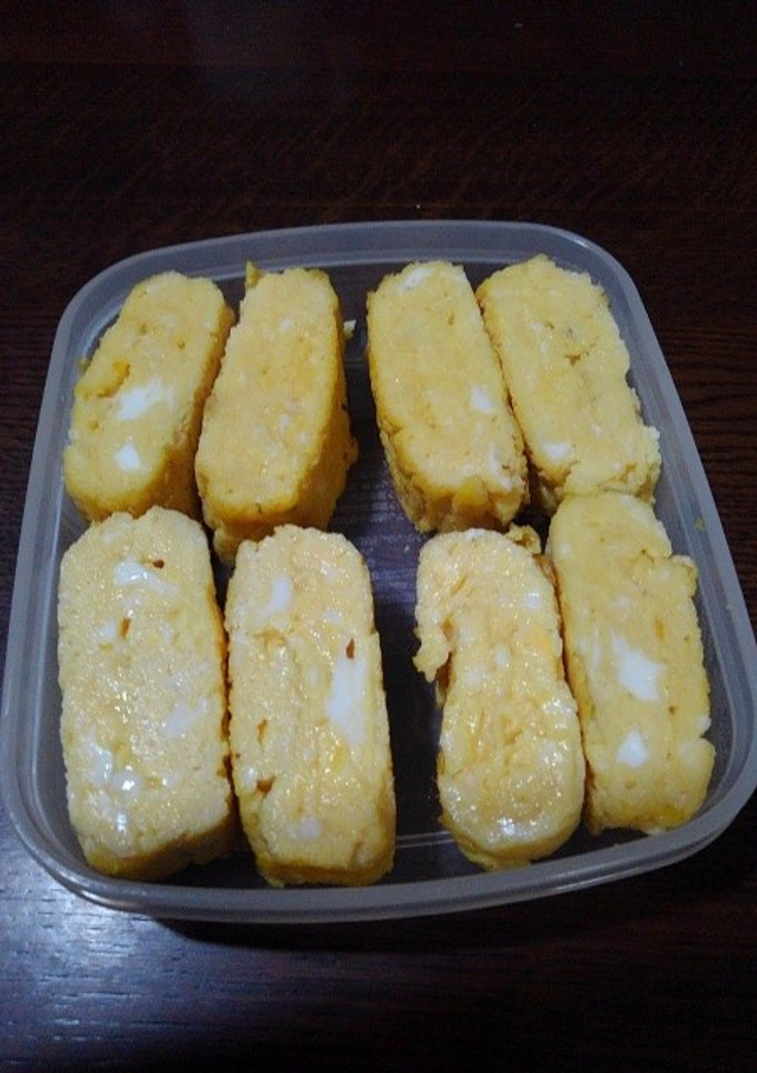 お弁当用甘い卵焼き-レシピのメイン写真