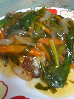 白身魚の和風野菜あんかけ-レシピのメイン写真