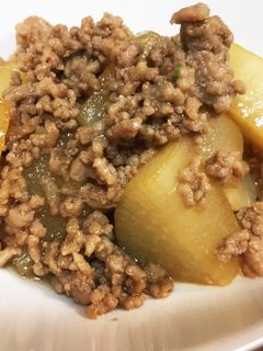 大根と豚ひき肉の煮物-レシピのメイン写真