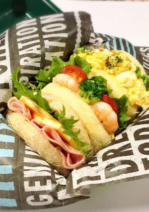 イングリッシュマフィンのサンドイッチ-レシピのメイン写真