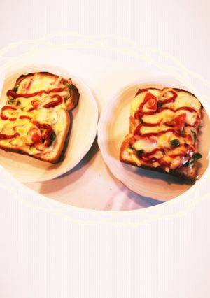 簡単美味しいピザトースト-レシピのメイン写真