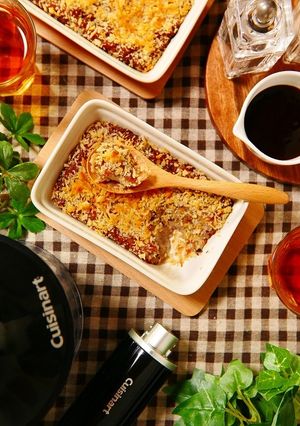グラタン皿でオーブン焼きスコップコロッケ-レシピのメイン写真