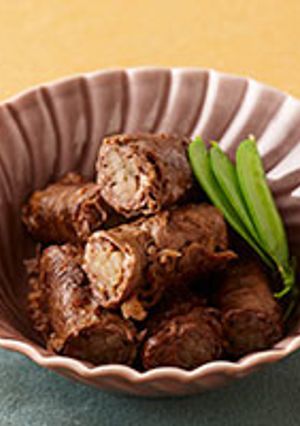 糖質オフ！牛肉とごぼうの八幡巻き-レシピのメイン写真