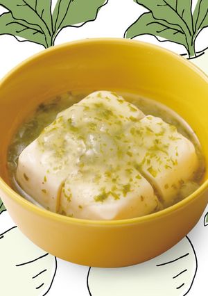 ブレッツァでかぶとかぶの葉の豆腐あんかけ-レシピのメイン写真