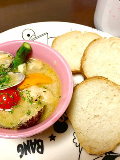 あさりのアヒージョ風スープ-レシピのメイン写真