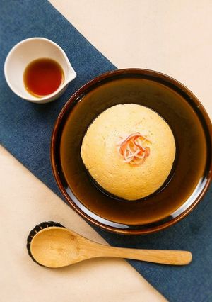 電子レンジで簡単★豆腐と卵のふんわり蒸し-レシピのメイン写真