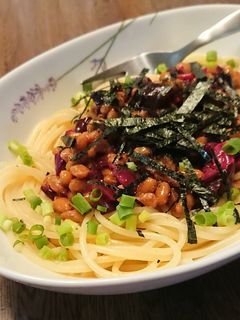 納豆パスタ-レシピのメイン写真