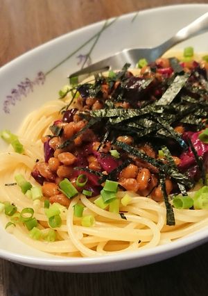 納豆パスタ-レシピのメイン写真