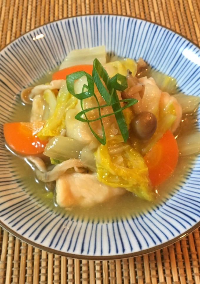ほっこり♡白菜と鶏むね肉の中華だし煮-レシピのメイン写真