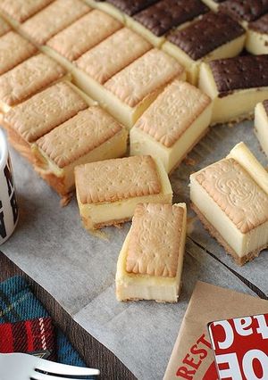 ビスコで作る♡チーズケーキサンド-レシピのメイン写真