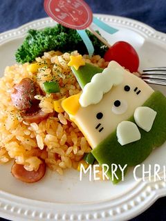 すみっコぐらしねこデコキャラ弁クリスマス-レシピのメイン写真