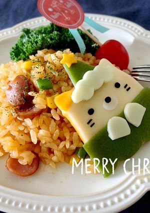 すみっコぐらしねこデコキャラ弁クリスマス-レシピのメイン写真