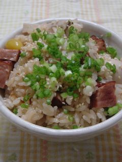 きのこと焼き豚の炊き込みご飯-レシピのメイン写真