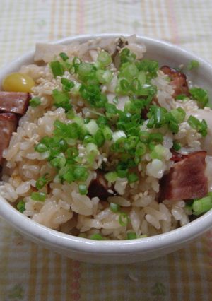 きのこと焼き豚の炊き込みご飯-レシピのメイン写真
