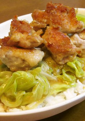 鶏からキャベツ丼-レシピのメイン写真
