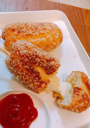 簡単！HMでのびーるチーズドッグ！-レシピのメイン写真