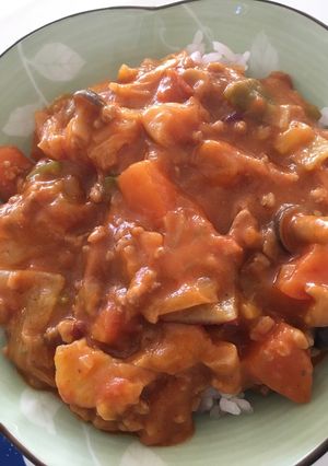 ココナッツミルクとトマト缶のカレー-レシピのメイン写真