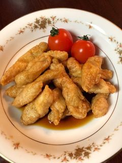 とっても簡単!ササミのオランダ揚げ-レシピのメイン写真