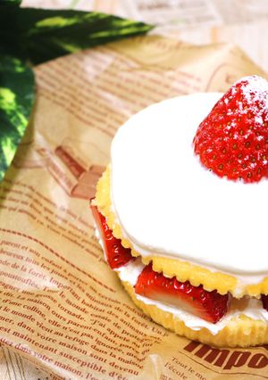 クリスマスに♪超簡単ショートケーキ-レシピのメイン写真