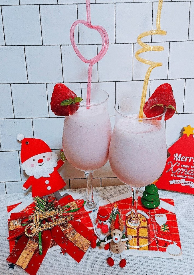 時短！簡単！いちごシェイク-レシピのメイン写真