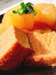 ほっこり和食♡大根と厚揚げの煮物-レシピのメイン写真