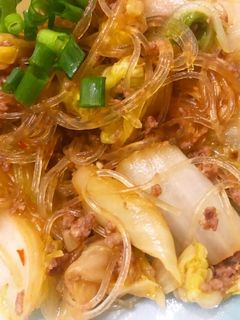 ご飯が進む!白菜の麻婆春雨-レシピのメイン写真