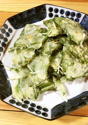 おつまみやおかずにもなれる、水菜のチヂミ-レシピのメイン写真
