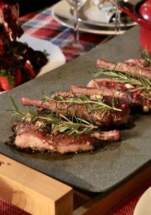 テーブルグリルでラム肉の香草ハーブ焼き-レシピのメイン写真