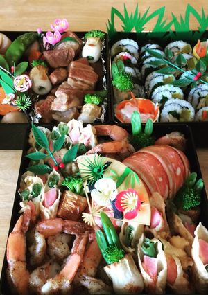 アメリカで沖縄風？お節料理！-レシピのメイン写真