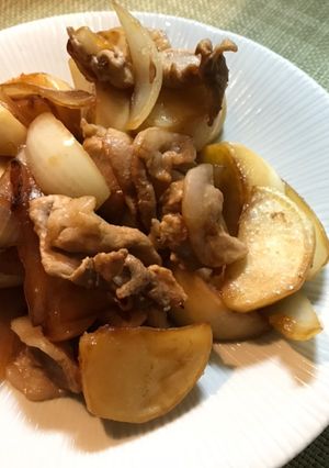 豚肉とかぶのレモン醤油炒め-レシピのメイン写真