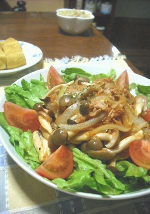 5分で出来るツナとしめじのケチャップ炒め-レシピのメイン写真
