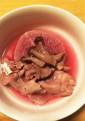 赤大根の煮物-レシピのメイン写真