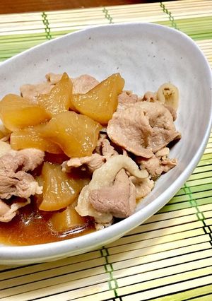 時短＊豚肉と大根の煮物（豚バラ大根）-レシピのメイン写真