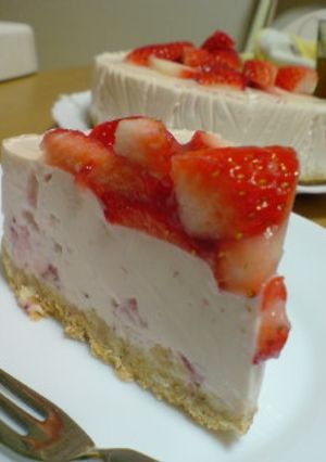 春香る～♪　いちごのレアチーズケーキ-レシピのメイン写真