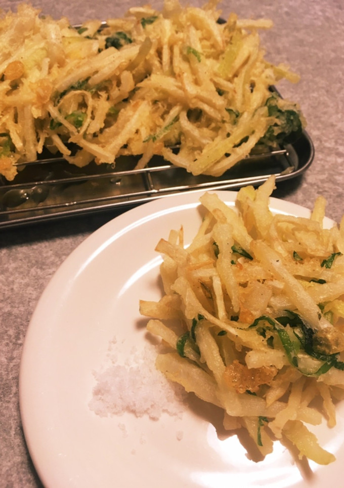 大根皮と大葉のかきあげ-レシピのメイン写真