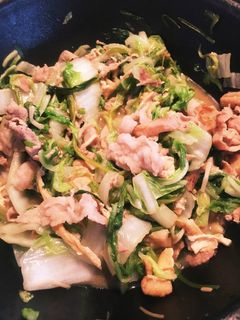 白菜と豚肉の炒め物-レシピのメイン写真