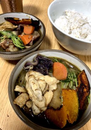 炭火焼鶏で○本格香ばしいスープカレー！-レシピのメイン写真